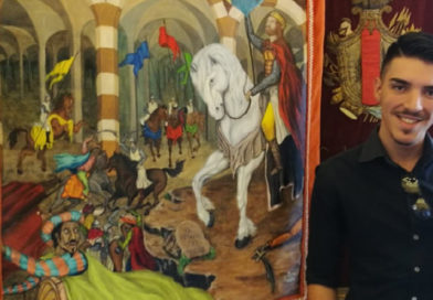 Presentato il Palio 2018. E’ stato disegnato da Pietro Rausa Presentato il Palio 2018. E’ stato disegnato da Pietro Rausa