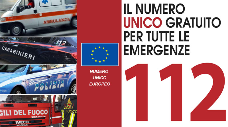 Da martedì 10 aprile il 112 per tute le emergenze (NUE)