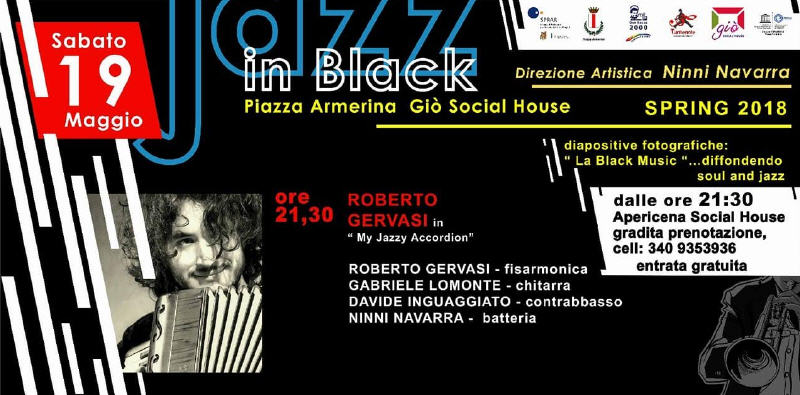 Musica, jazz: Roberto Gervasi a Piazza Armerina il 19 maggio