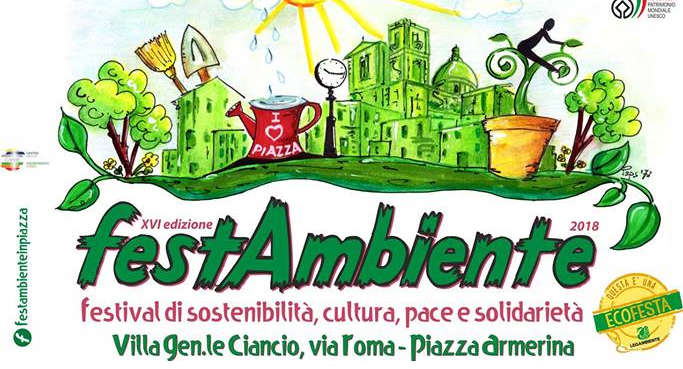 Piazza Armerina – Festambiente 2018 : sostenibilità, cultura, pace e solidarietà