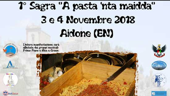 Aidone: “A pasta ‘nta maidda”. Prende via una nuova sagra con la partecipazione anche dell’Archoclub