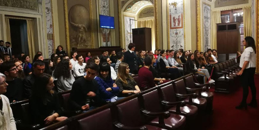 La deputata Elena Pagana apre le porte di Sala d’Ercole a 90 studenti del Majorana di Troina