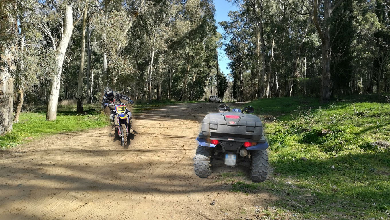 Difendiamo il bosco Bellia: via motociclette e quad