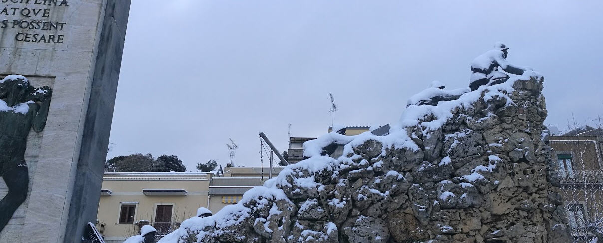 Fotonotizia – Piazza Armerina sotto la neve