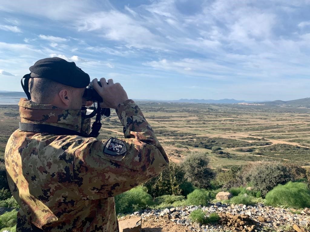 Laerea della manovra esercitazione al poligono di Capo Teulada