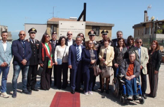 Valguarnera, cerimonia di intitolazione di una piazza al Carabiniere Scelto Giuseppe Barbarino