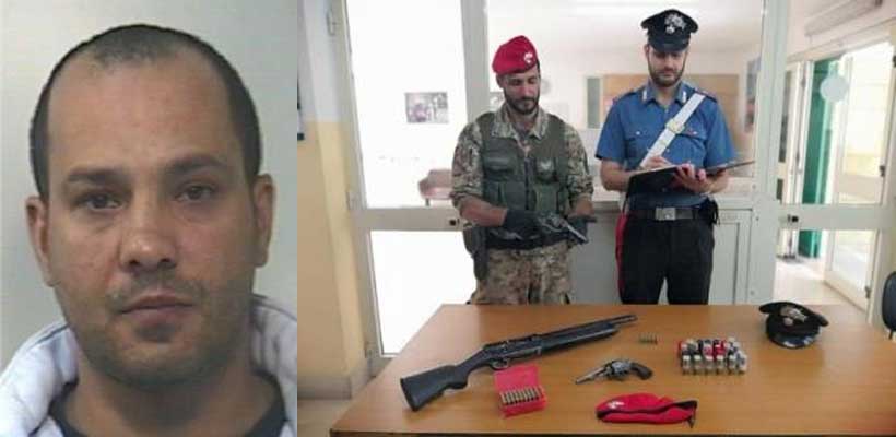 Barrafranca,  arrestato pregiudicato per detenzione illecita di armi