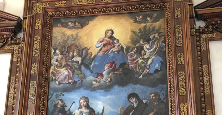 Enna – Torna a splendere nella chiesa dei Cappuccini la pala d’altare del XVII secolo