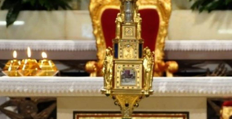 Oggi il reliquiario delle lacrime della Madonna di Siracusa ritorna all’Oasi