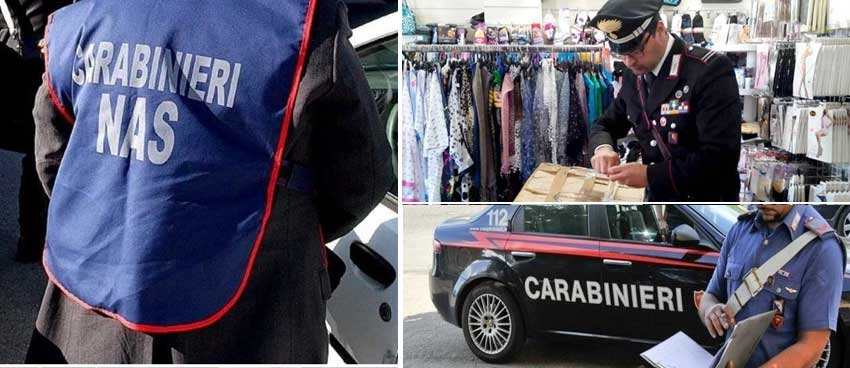 Carabinieri: controlli dei NAS. Sequestrati giocattoli non conformi ad un negozio cinese di Enna bassa.