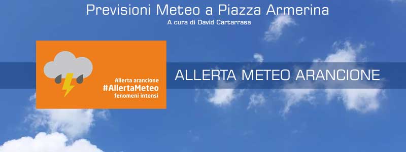 Allerta meteo arancione in provincia di Enna.