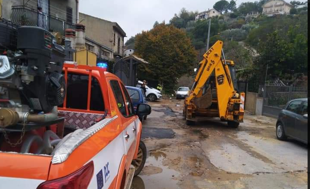 Piazza Armerina  colpita da un altro nubifragio