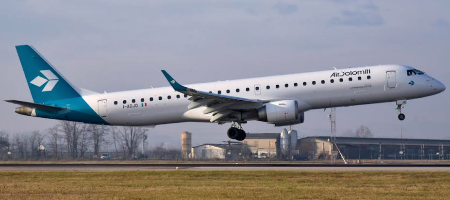 Air Dolomiti riparte dall’Italia: da giugno si volerà a Firenze da Catania e Palermo