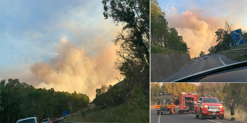 Uomini e mezzi della Protezione Civile in Sicilia a supporto degli incendi.