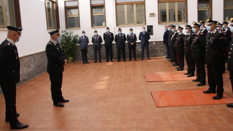 Il Generale di Brigata Rosario Castello,nuovo Comandante della Legione Carabinieri Sicilia,  in visita al Comando Provinciale di Enna