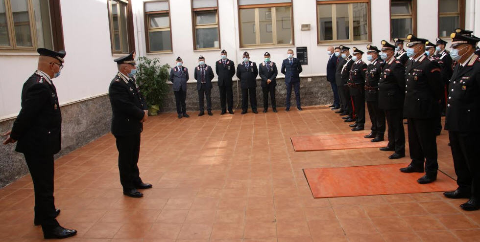 Il Generale di Brigata Rosario Castello,nuovo Comandante della Legione Carabinieri Sicilia,  in visita al Comando Provinciale di Enna