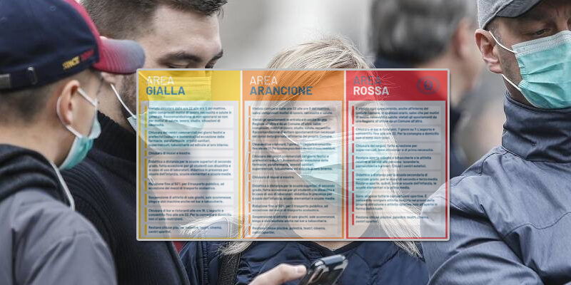 Covid19- Zone colorate: ecco le prescrizioni e un utile strumento per orientarsi tra i divieti