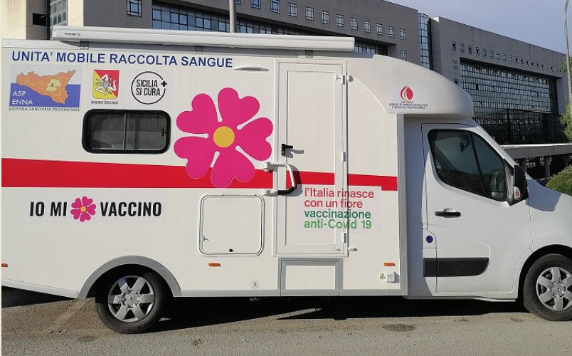 ASP Enna. I camper per la vaccinazione nella giornata del 2 luglio a Enna.