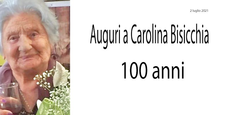 Un’altra piazzese supera l traguardo dei 100 anni. Auguri a Carolina Bisicchia