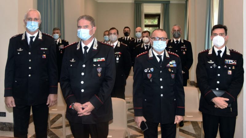 Carabinieri: il saluto di benvenuto del comandante interregionale “Culqualber” agli ufficiali nuovi giunti in Sicilia e Calabria