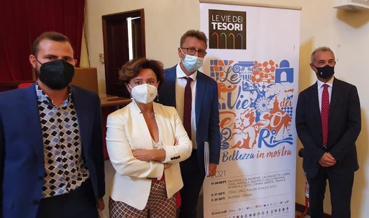 Enna – Conferenza stampa di presentazione de “Le Vie dei Tesori”, manifestazione che si svolgerà ad Enna dall’11 al 26 settembre.