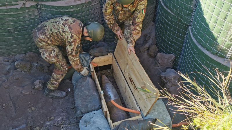 L’Esercito bonifica un ordigno in provincia di Enna