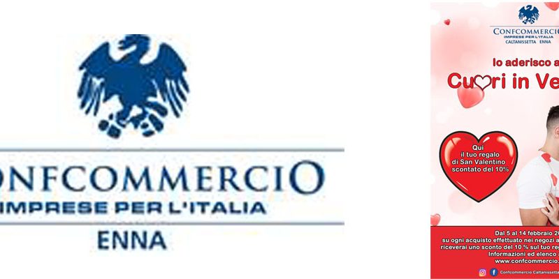 Confcommercio: parte la campagna “Un Cuore in vetrina”