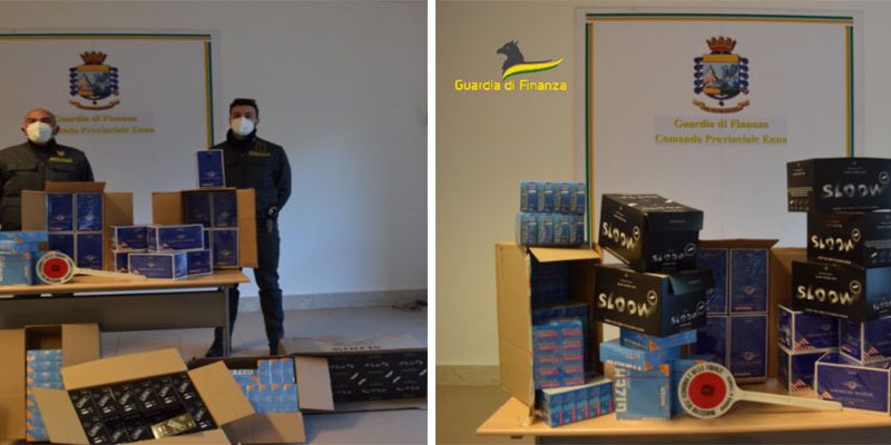 Guardia di Finanza: maxi sequestro di prodotti accessori da fumo in alcuni comuni della provincia