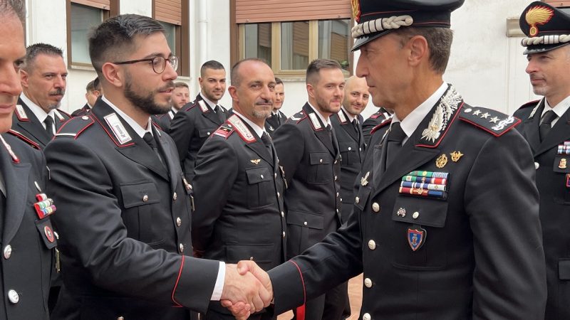 Visita del comandante interregionale dei carabinieri, generale corpo d’armata Riccardo Galletta