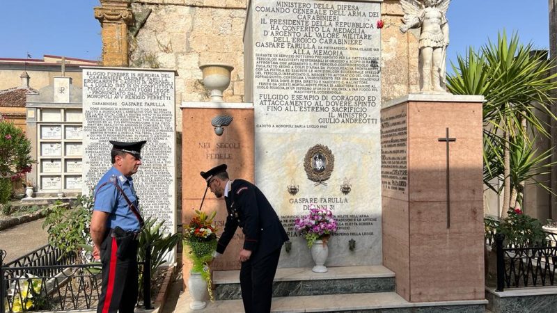 Nicosia: visita del comandante interregionale carabinieri culqualber, generale Riccardo Galletta