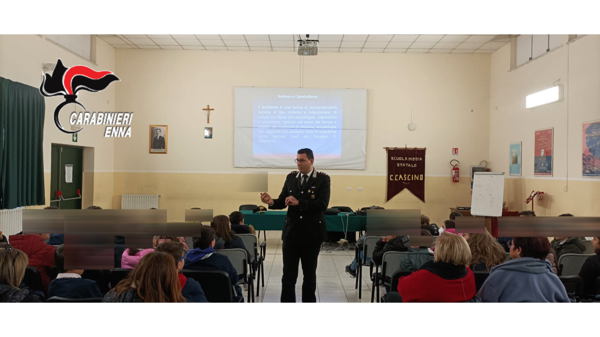 I bambini dell’Istituto Comprensivo “Falcone – Cascino” di Piazza Armerina a lezione di legalità con i Carabinieri della Compagnia della città dei mosaici.