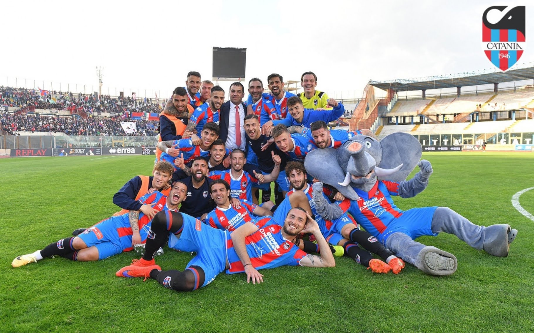 Catania festeggia il ritorno in Serie C: la vittoria sul Canicattì sancisce la promozione