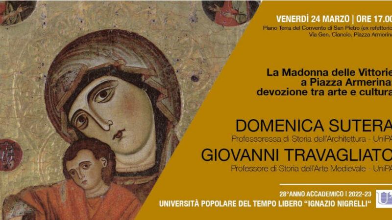 “La Madonna delle Vittorie a Piazza Armerina: tra arte, cultura e devozione” – Conferenza dell’Università Popolare del Tempo Libero
