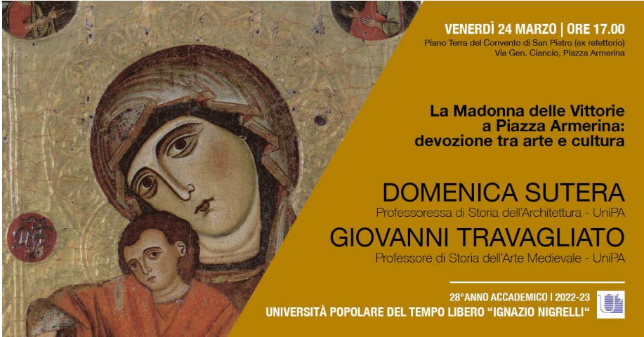 “La Madonna delle Vittorie a Piazza Armerina: tra arte, cultura e devozione” – Conferenza dell’Università Popolare del Tempo Libero