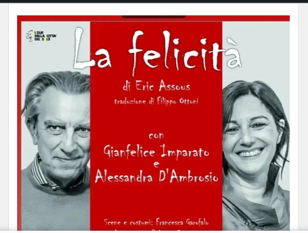 Al Teatro Garibaldi “La Felicità” Eric Assous