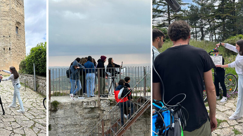 Enna: la Torre di Federico II diventa lo schermo per il documentario “L’ombelico della Sicilia”