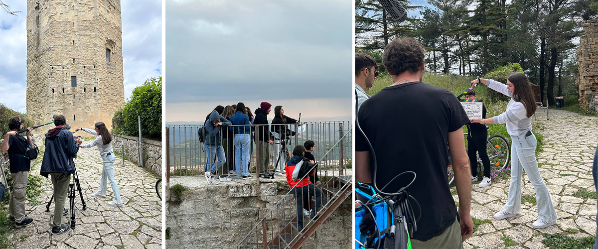 Enna: la Torre di Federico II diventa lo schermo per il documentario “L’ombelico della Sicilia”