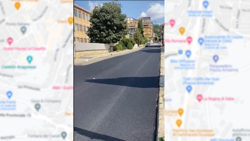 Intervento di manutenzione su alcune strade della zona ovest di Piazza Armerina.