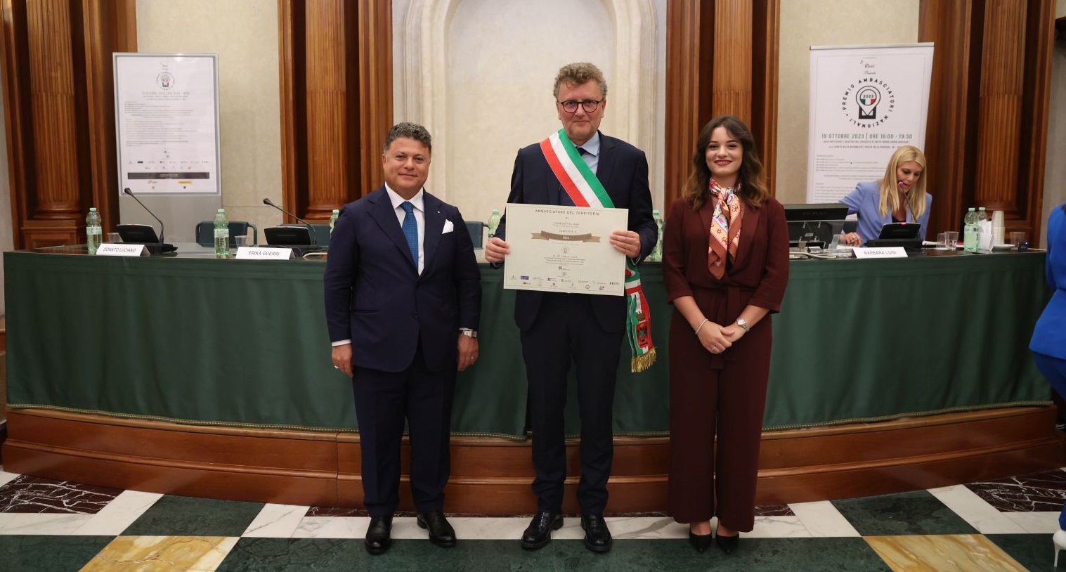 Conferito al comune di Enna il premio Ambasciatore Nazionale del Territorio