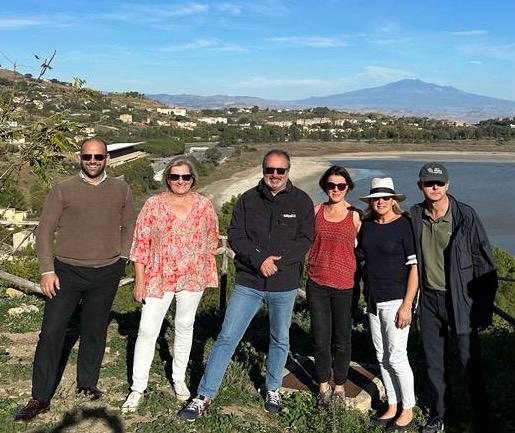 Delegazione inglese con il presidente Mario Sgrò