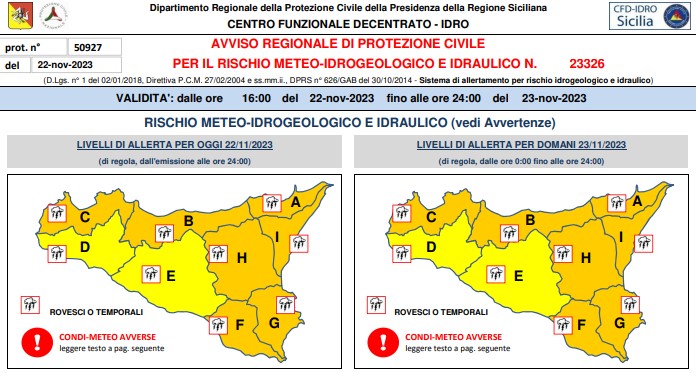 situazione meteo 23e3e32t