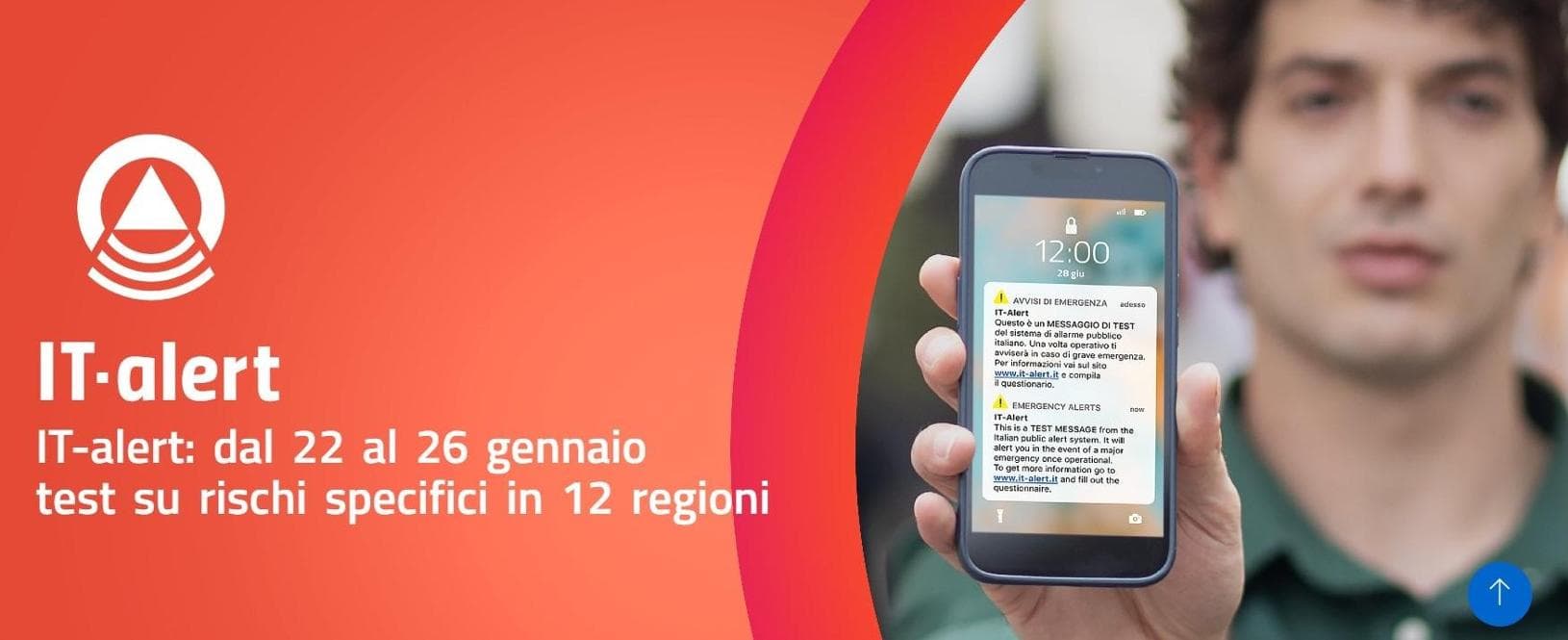 Venerdì 26  gennaio test del sistema di allarme IT-alert. Si simulerà il collasso della grande diga di Ancipa