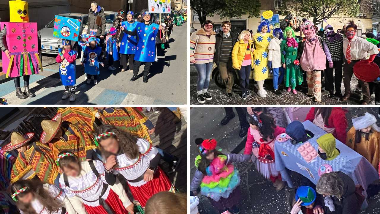 Enna – Carnevale di mille colori all’istituto comprensivo santa chiara