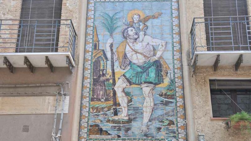 Valguarnera: richiesta di finanziamento per il restauro del panello di “San Cristoforo con il Bambino Gesù”
