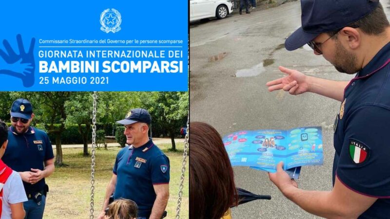 Campagna di sensibilizzazione a Barrafranca per la giornata internazionale dei bambini scomparsi