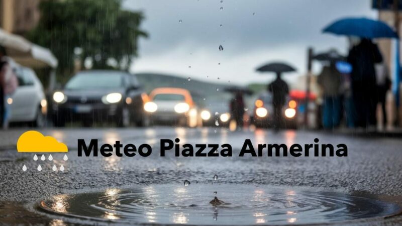 Meteo Piazza Armerina. Allerta gialla della Protezione Civile. Possibili temporali.
