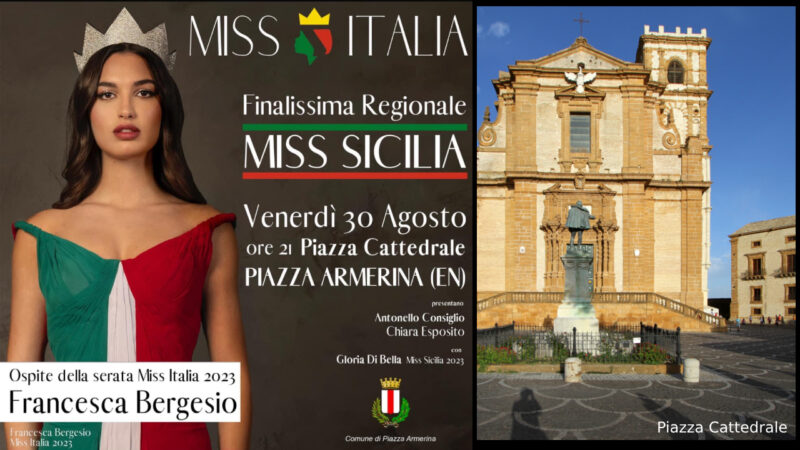 Miss Sicilia 2023: tutto pronto per la finalissima regionale a Piazza Armerina