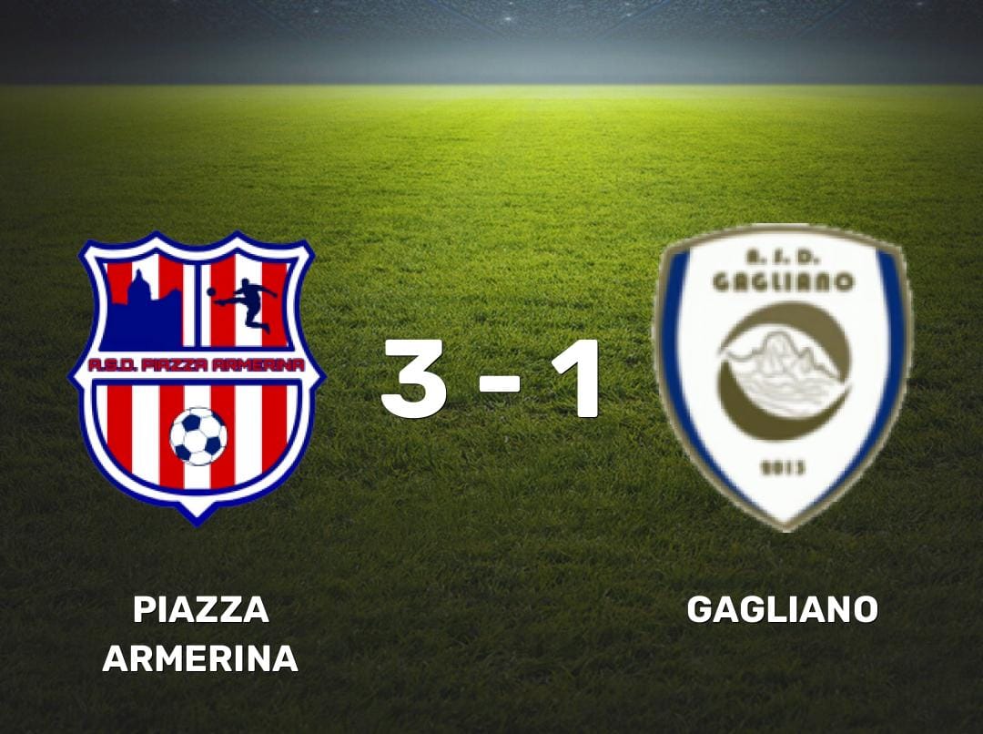 Risultati della Terza Categoria. Il Piazza Armerina vince 3 a 1 con il Gagliano