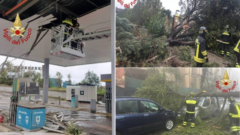 Enna, emergenze maltempo: 45 interventi da parte dei Vigili del Fuoco di Ena