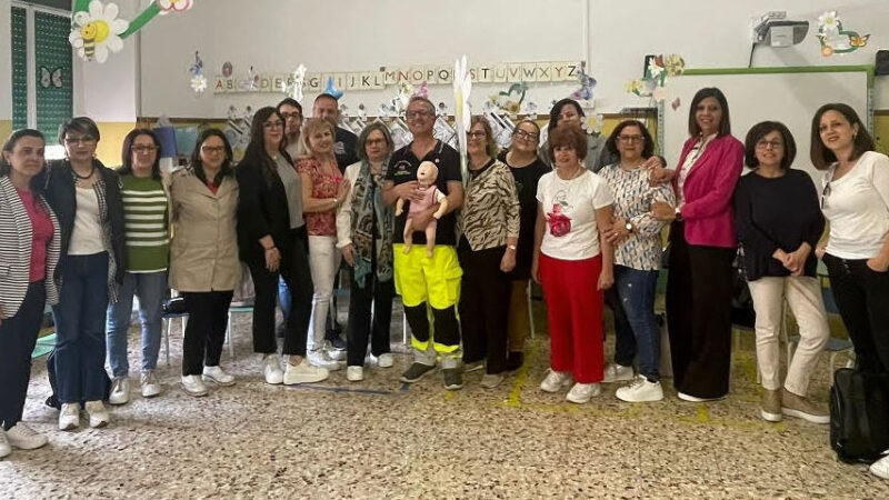 Formazione sulla disostruzione pediatrica tra Villarosa ed Enna. Gli infermieri Pastro e Di Maggio spiegano le manovre di soccorso